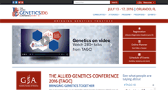 Desktop Screenshot of genetics2016.org